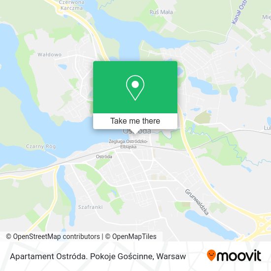 Apartament Ostróda. Pokoje Gościnne map