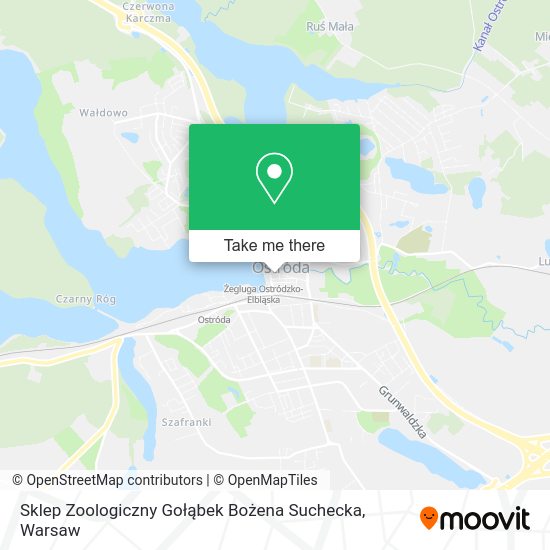 Sklep Zoologiczny Gołąbek Bożena Suchecka map