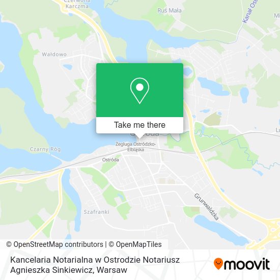 Kancelaria Notarialna w Ostrodzie Notariusz Agnieszka Sinkiewicz map