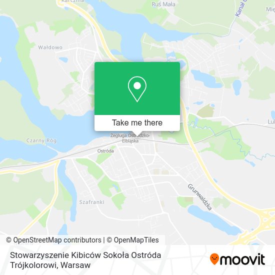 Stowarzyszenie Kibiców Sokoła Ostróda Trójkolorowi map