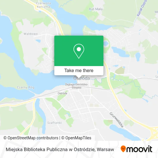 Карта Miejska Biblioteka Publiczna w Ostródzie