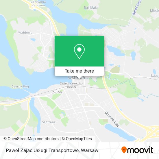 Paweł Zając Usługi Transportowe map