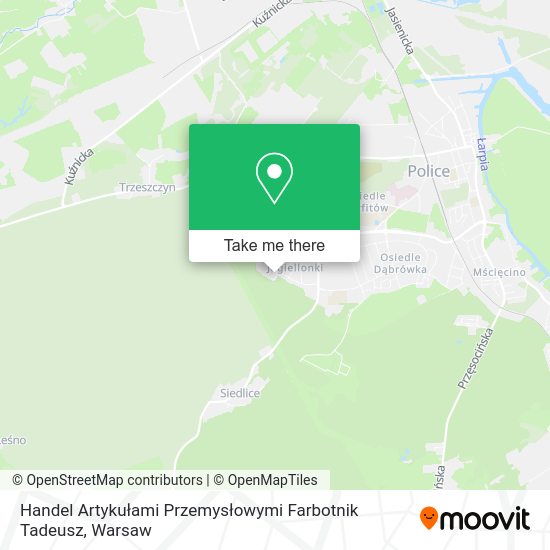 Handel Artykułami Przemysłowymi Farbotnik Tadeusz map