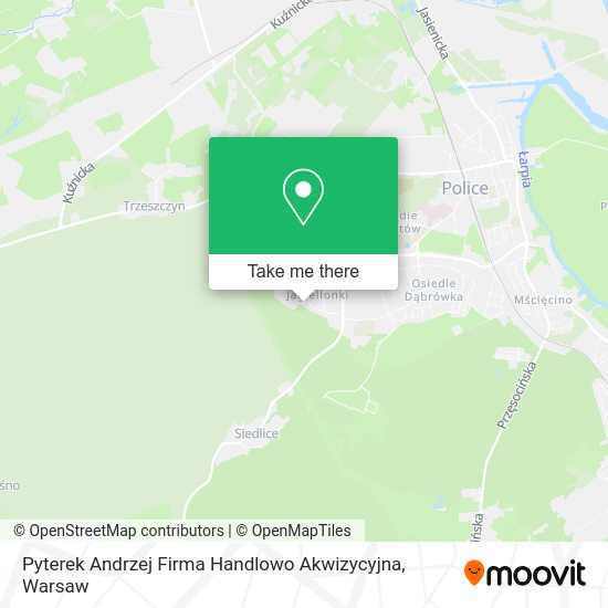 Pyterek Andrzej Firma Handlowo Akwizycyjna map