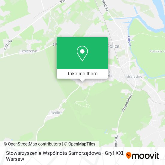 Stowarzyszenie Wspólnota Samorządowa - Gryf XXI map