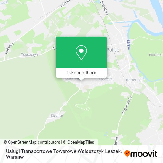 Uslugi Transportowe Towarowe Walaszczyk Leszek map