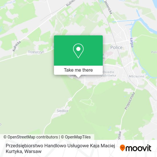 Przedsiębiorstwo Handlowo Usługowe Kaja Maciej Kurtyka map