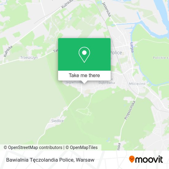 Bawialnia Tęczolandia Police map