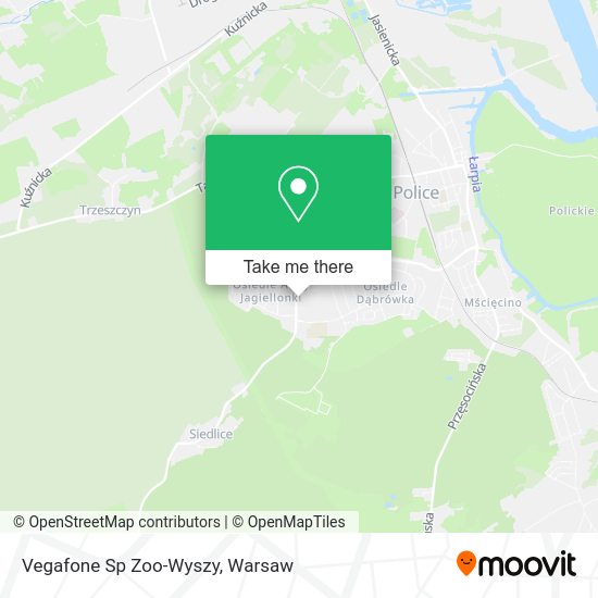 Vegafone Sp Zoo-Wyszy map