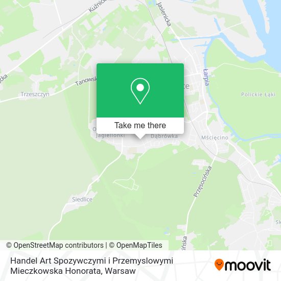 Handel Art Spozywczymi i Przemyslowymi Mieczkowska Honorata map