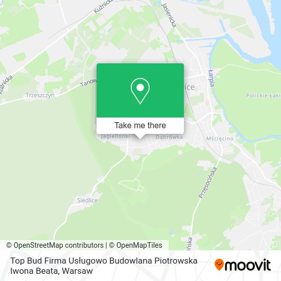 Top Bud Firma Usługowo Budowlana Piotrowska Iwona Beata map