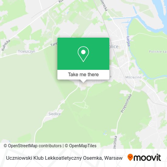 Uczniowski Klub Lekkoatletyczny Osemka map