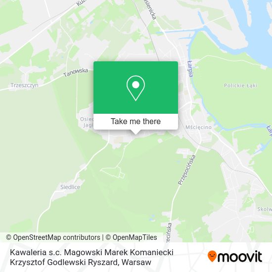 Kawaleria s.c. Magowski Marek Komaniecki Krzysztof Godlewski Ryszard map