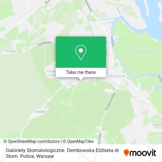 Gabinety Stomatologiczne. Dembowska Elżbieta dr Stom. Police map