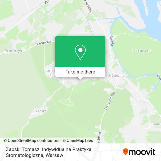 Żabski Tomasz. Indywidualna Praktyka Stomatologiczna map