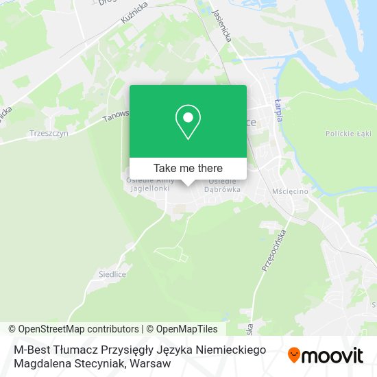 M-Best Tłumacz Przysięgły Języka Niemieckiego Magdalena Stecyniak map