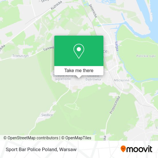 Sport Bar Police Poland map