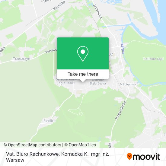 Vat. Biuro Rachunkowe. Kornacka K., mgr Inż map