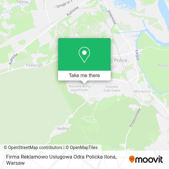 Firma Reklamowo Uslugowa Odra Policka Ilona map