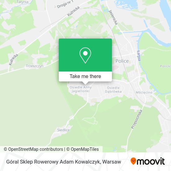 Góral Sklep Rowerowy Adam Kowalczyk map