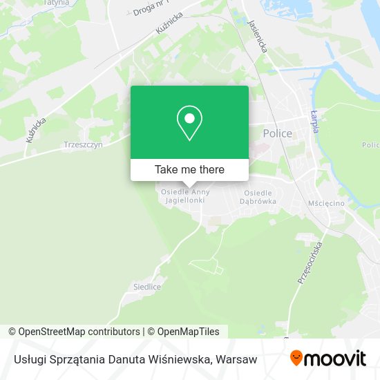 Usługi Sprzątania Danuta Wiśniewska map