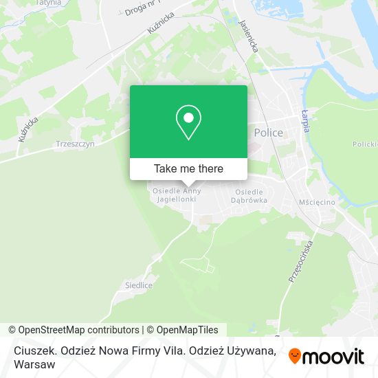 Ciuszek. Odzież Nowa Firmy Vila. Odzież Używana map