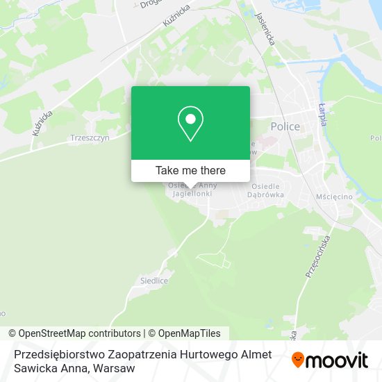 Przedsiębiorstwo Zaopatrzenia Hurtowego Almet Sawicka Anna map