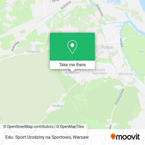 Edu- Sport Urodziny na Sportowo map