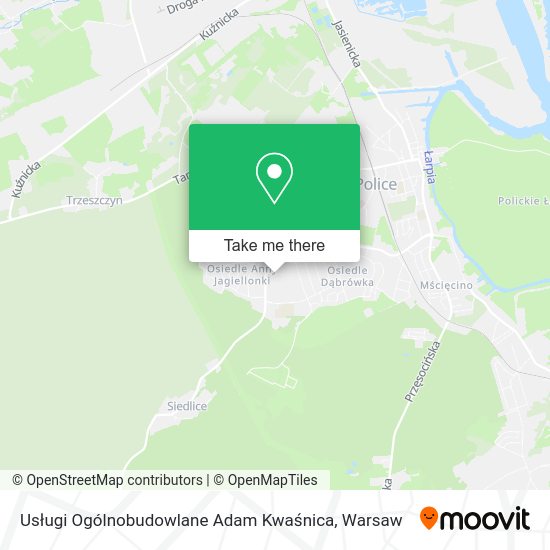 Usługi Ogólnobudowlane Adam Kwaśnica map