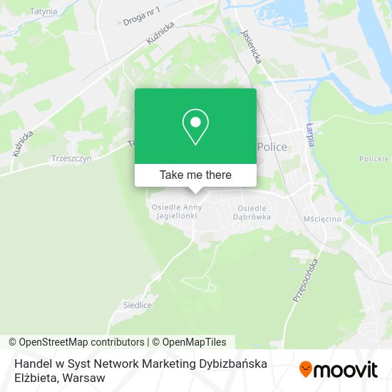 Handel w Syst Network Marketing Dybizbańska Elżbieta map