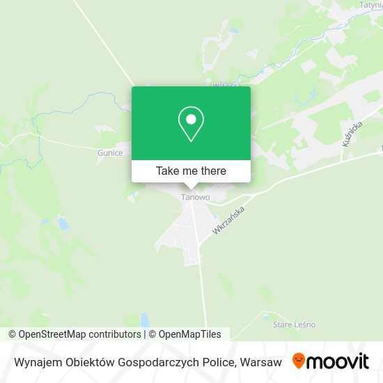 Wynajem Obiektów Gospodarczych Police map