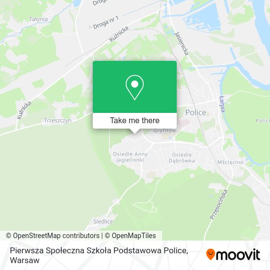 Pierwsza Społeczna Szkoła Podstawowa Police map