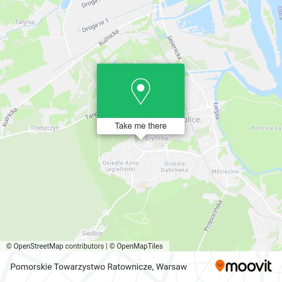 Карта Pomorskie Towarzystwo Ratownicze