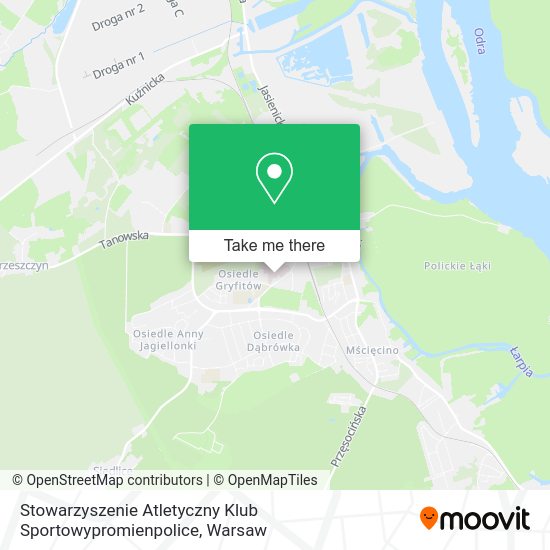 Stowarzyszenie Atletyczny Klub Sportowypromienpolice map