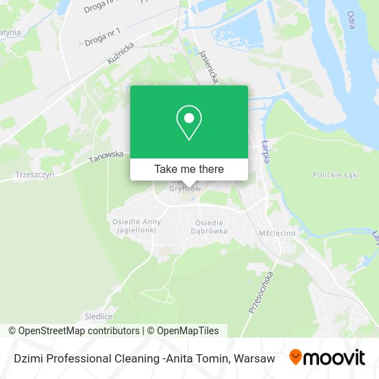 Dzimi Professional Cleaning -Anita Tomin map