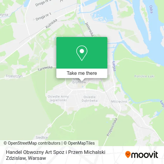 Карта Handel Obwozny Art Spoz i Przem Michalski Zdzislaw