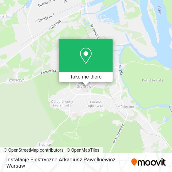 Instalacje Elektryczne Arkadiusz Pawełkiewicz map