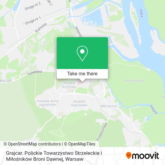 Grajcar. Polickie Towarzystwo Strzeleckie i Miłośników Broni Dawnej map