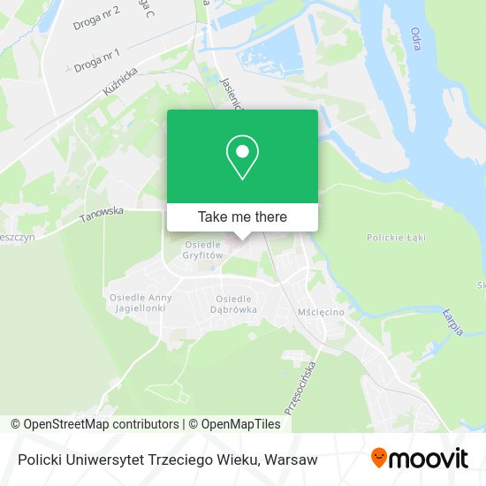 Policki Uniwersytet Trzeciego Wieku map