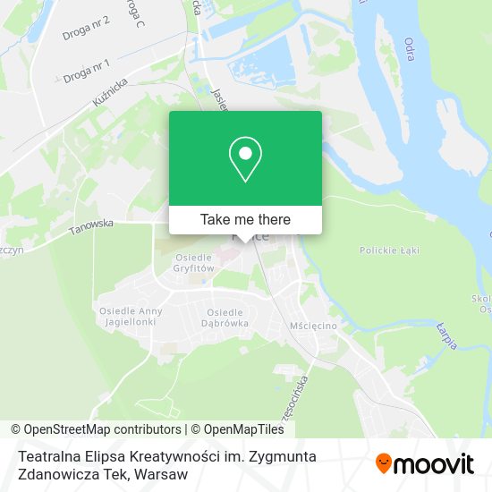 Teatralna Elipsa Kreatywności im. Zygmunta Zdanowicza Tek map