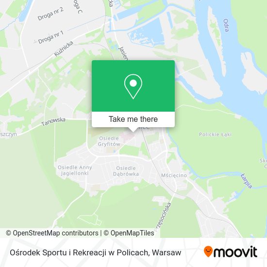 Ośrodek Sportu i Rekreacji w Policach map