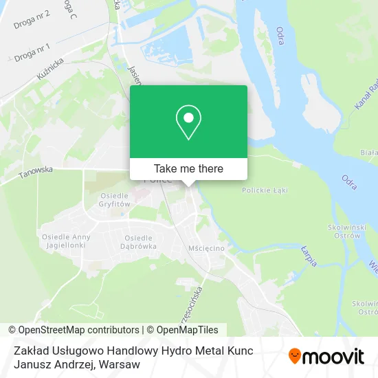 Zakład Usługowo Handlowy Hydro Metal Kunc Janusz Andrzej map