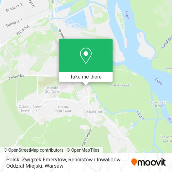 Polski Związek Emerytów, Rencistów i Inwalidów. Oddział Miejski map
