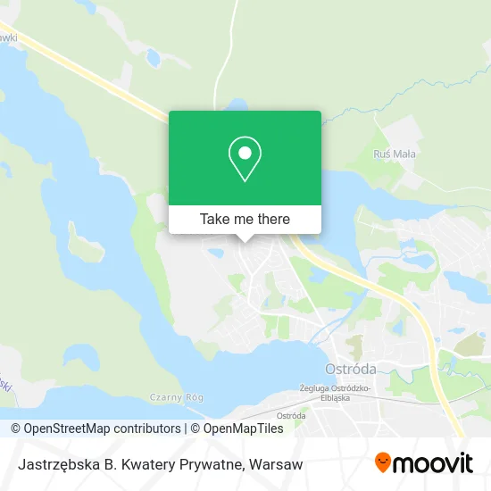 Карта Jastrzębska B. Kwatery Prywatne