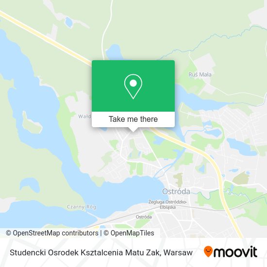 Studencki Osrodek Ksztalcenia Matu Zak map