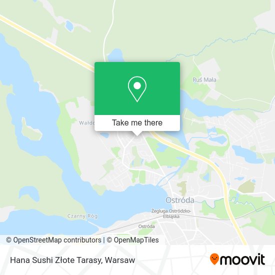 Hana Sushi Złote Tarasy map