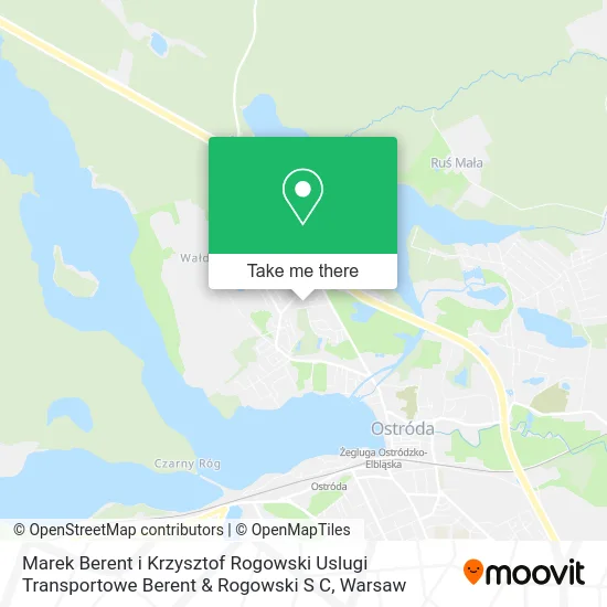 Карта Marek Berent i Krzysztof Rogowski Uslugi Transportowe Berent & Rogowski S C