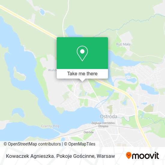 Kowaczek Agnieszka. Pokoje Gościnne map