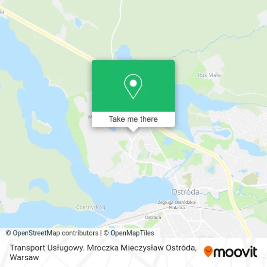 Карта Transport Usługowy. Mroczka Mieczysław Ostróda