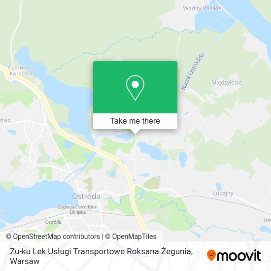 Zu-ku Lek Usługi Transportowe Roksana Żegunia map